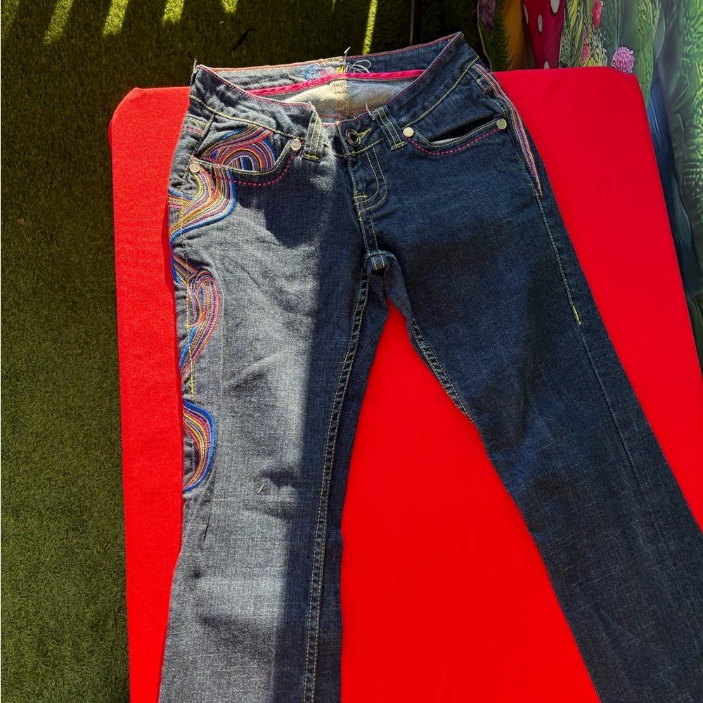 COOGI Blue Straight Leg Jeans